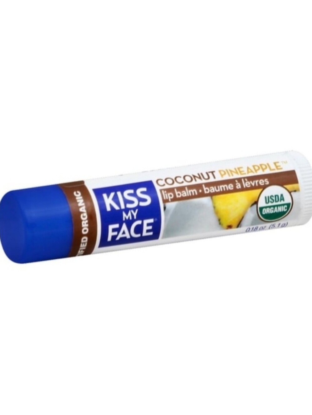 🍒 5/$20 new Kiss My Face Organic Coconut Pineapple Lip Balm Full Size htf rare